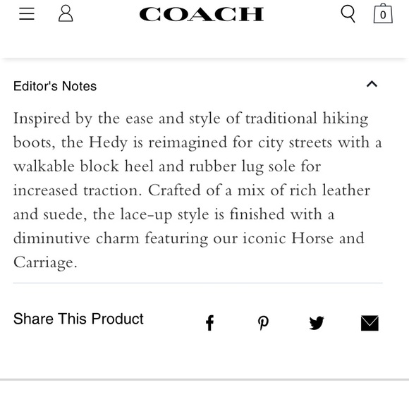 Coach Hedy Boot. Size 6.5. - Picture 4 of 16